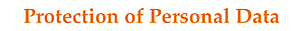 Protection of Personal Data
