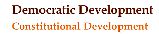 Democratic Development Constitutional Development